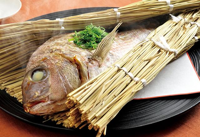 鯛の上総蒸し