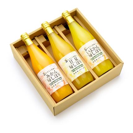 旬しぼり みかん・甘夏・いよかん3本セット